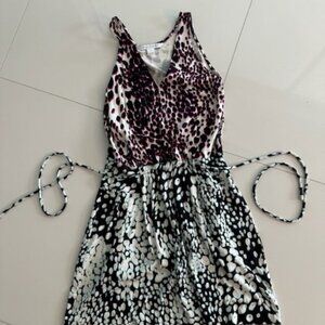 Diane von Furstenberg Knit Bubble Design Drawstring Waist